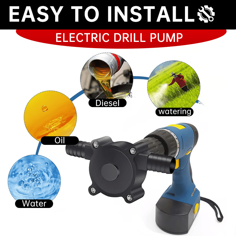🔥 👨🌾🔥Portable Electric Drill Pump