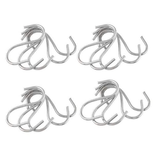 20-Piece: Household Holder Kitchen Stainless Steel S Shaped Hooks