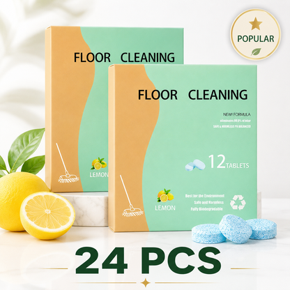 Fast-Drying Lemon Floor Cleaning Tablets