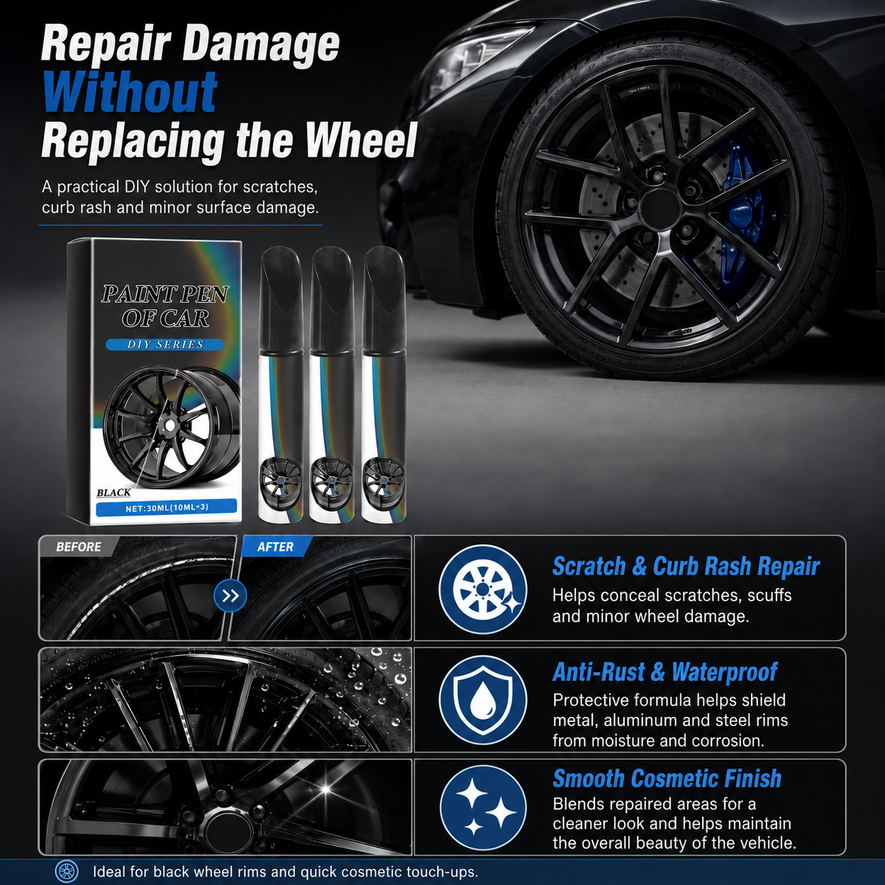 🖊️ Wheel Scratch Repair Pen