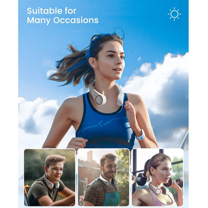 ⭐Portable Neck Fan, Bladeless Wearable Personal Fan, Hands-Free Cooling for Outdoor & Office (Copy)