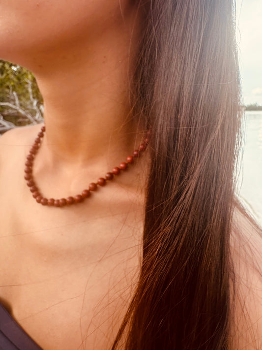 Red Jasper Gemstone Necklace