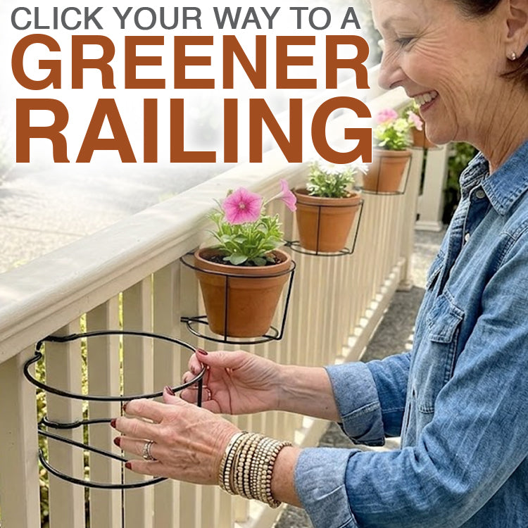✅ Floating Railing Planter - Plant Clip 💐