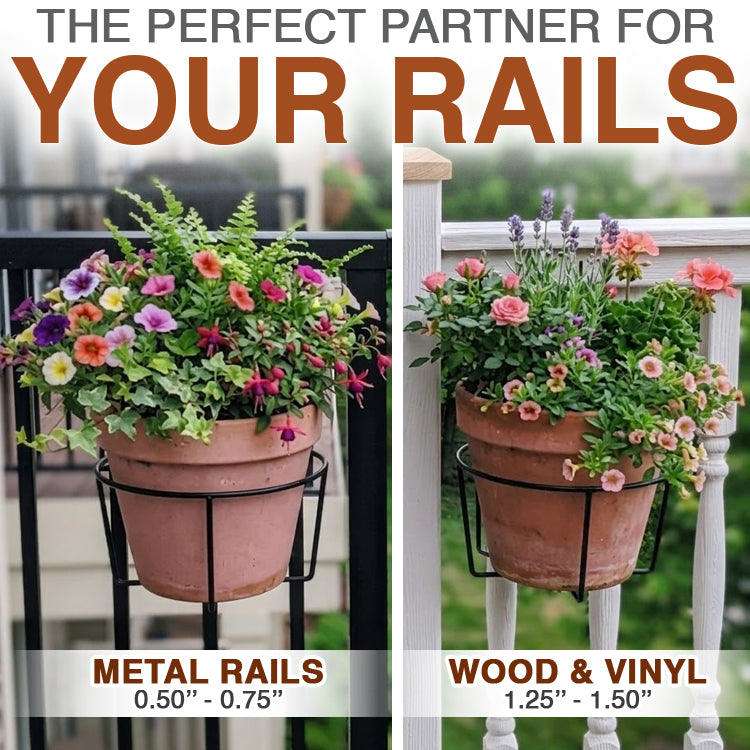 ✅ Floating Railing Planter - Plant Clip 💐