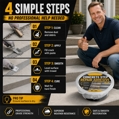 ⏳Time-Limited Special⏰Concrete Step Repair Adhesive